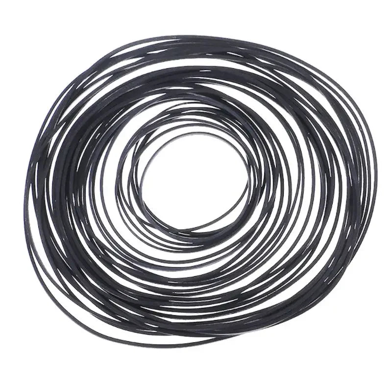 30Pcs Universal Mix Cassette Tape Machine Belts Assorted Common Belt for Recorders CD-ROM Video Machines Walkman DVD