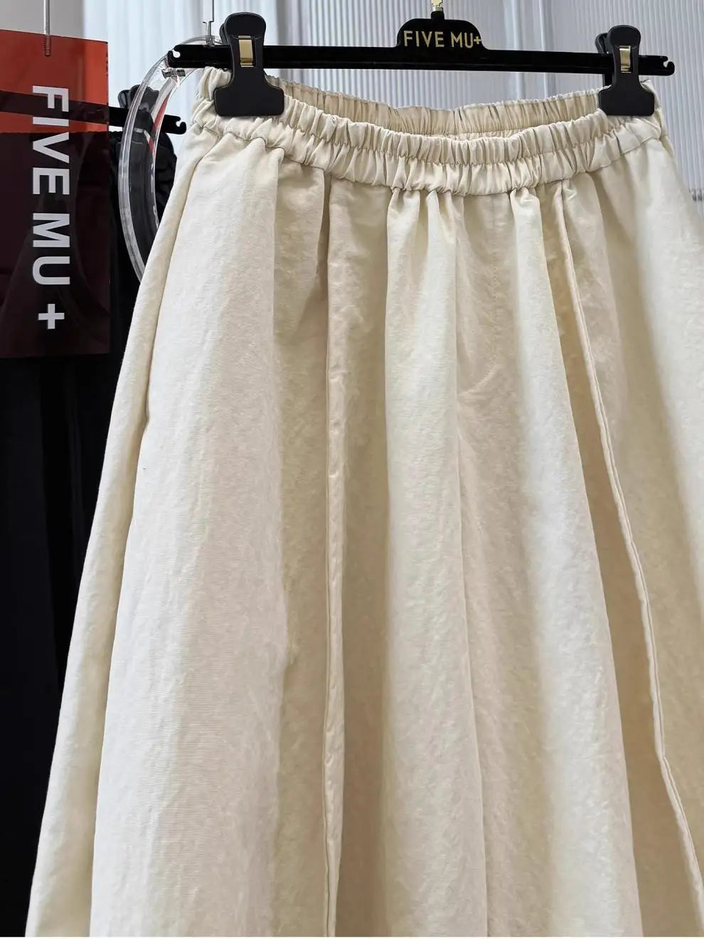 Women Elastic Waist Loose Wide Leg Cropped Casual Pants Lightweight Baggy Culottes
