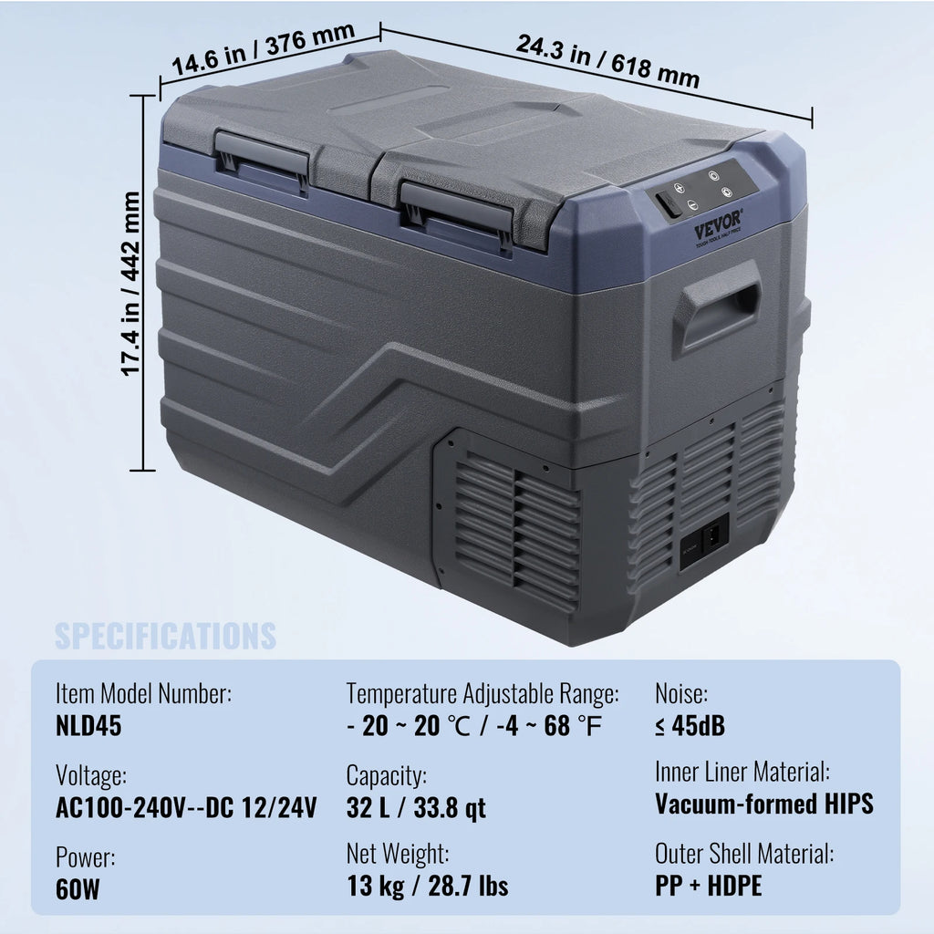 SucceBuy 8L to 75L Car Refrigerator Fridge Portable Icebox Single&Dual Zone w/Blue Tooth Temp Adjustable for Outdoor Camping RV