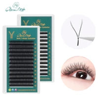 Colored Lashes Eyelash Extensions C/D/L/LU(M) Curl Mix 8-15mm Natural Soft Individual Green/Blue/Brown/Purple/Pink Eyelashes
