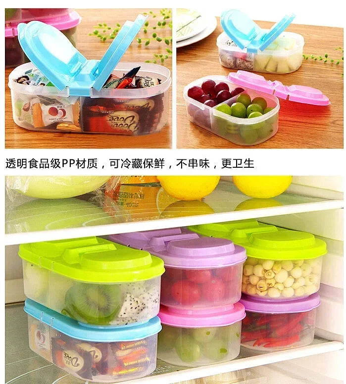 High Quality Food Container Portable Lunch Box Capacity Camping Picnic Food Fruit Container Storage Box for Kids Dinnerware