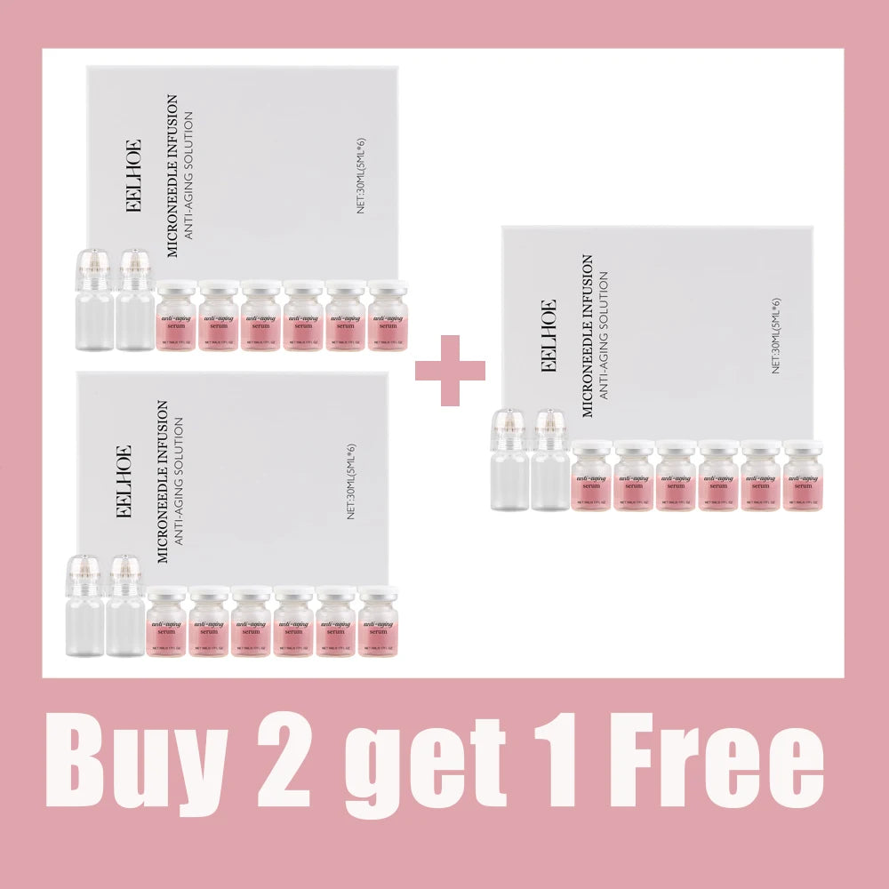 Korean Daily Essence Set – 2 Tools & 6 Bottles To Support Skin Smoothness, Deep Hydration Supports Skin Resilience＜0.3mm