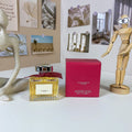 Transparent Striped Bottle, Fresh Soft Long Lasting Fragrance for Her,Elegant Ribbon Bow Perfume 75ml EDP