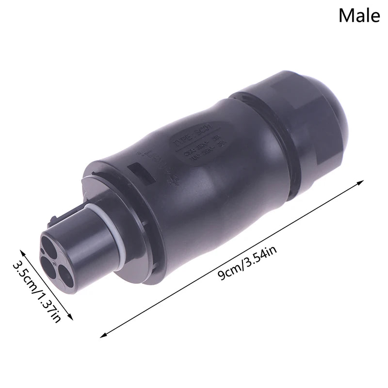 Solar Connector IP68 3 Pin Waterproof PV Adapter for Micro Inverter Hoymiles Deye APsystems Plug and Play 2026 New