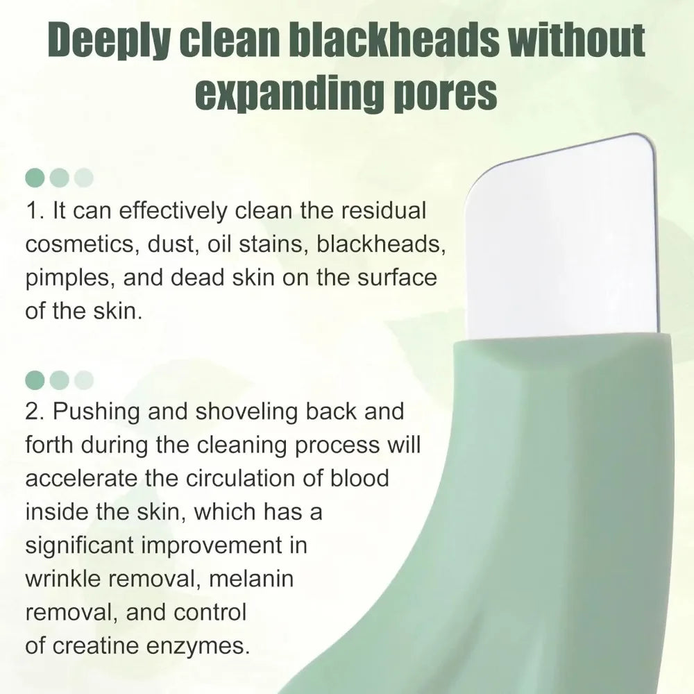 Gentle Facial Pore Clean Tool Handheld Skincare Brush Deep Clean Skin Spatula Blackhead Whitehead Removal Tool Skin Care Tools