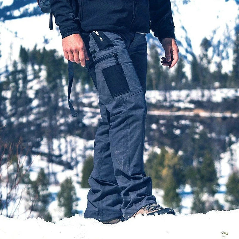 Multi-Pocket Men's Tactical Casual Pants Cargo Pants Outdoor Hiking Trousers Wear-Resistant Training Overalls