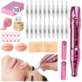 Professional Makeup Tattoo Kit Eyebrow Tattooing, Beauty Contact, Line Tattooing Machine with Dual Batteries for Beginners