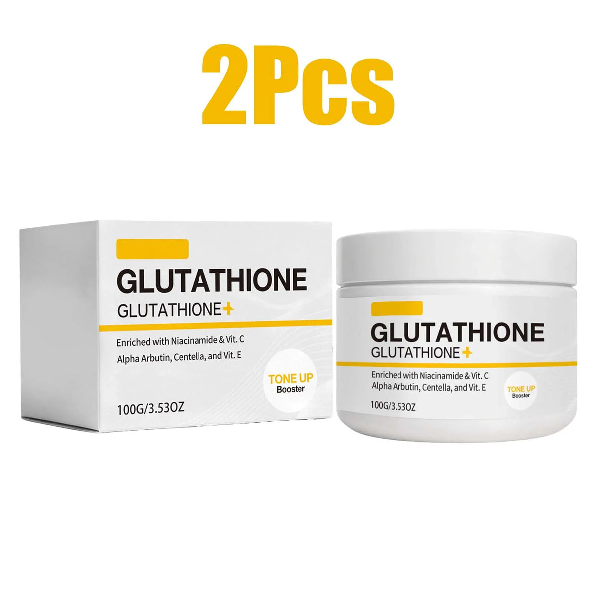 100g Glutathione Whitening Cream Tone Up Booster Niacinamide Vitamin C Alpha Arbutin Dark Spot Corrector Glow Face Moisturizer