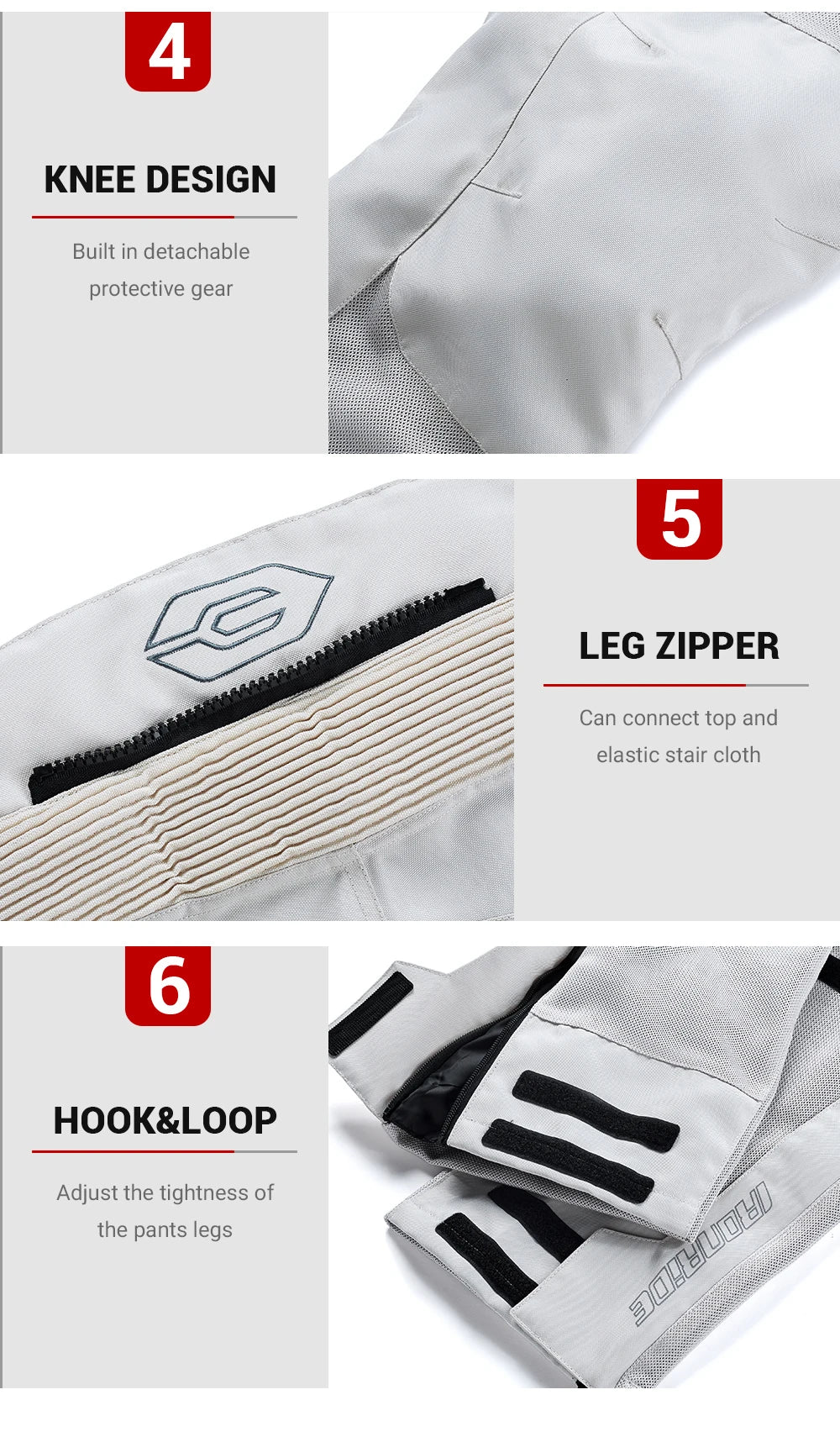 Men's Motorcycle Jacket Outdoor Riding Motorbike Jacket Mesh Breathable Anti-Fall Motocross Clothing With 5pcs Protector