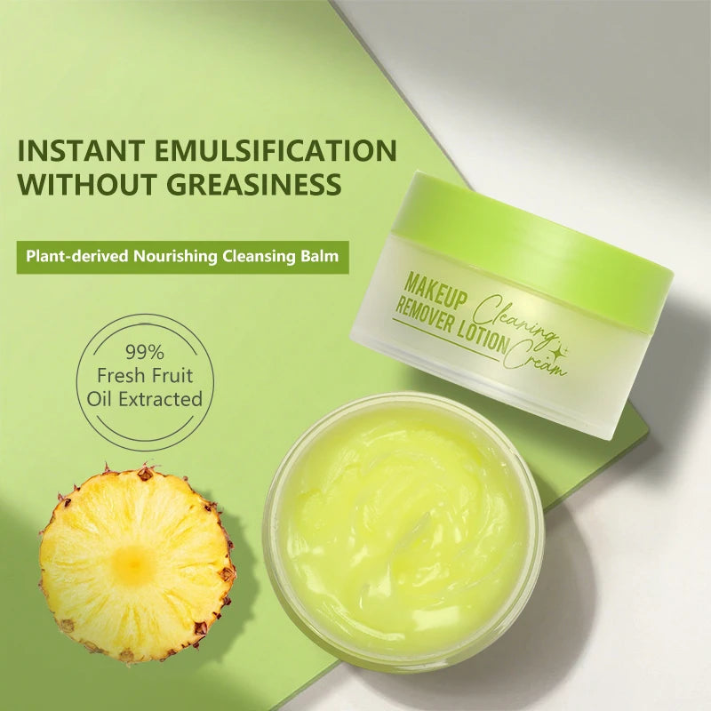 Makeup remover cream deeply cleanses the face, eyes, and lips with a gentle and non irritating makeup remover oil