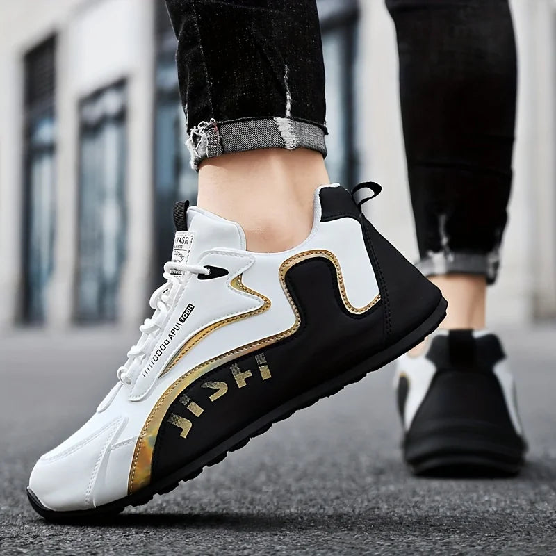 Men's Low Cut Fashion Casual Sports Sneakers Wear Resistant Non-slip Outsole Comfort Breathable Daily Jogging Street Walking