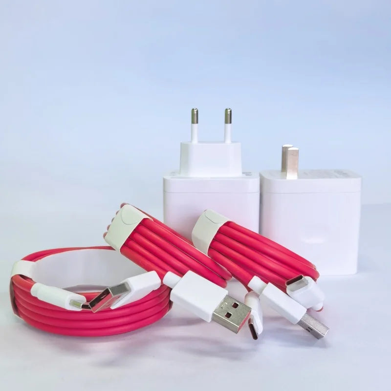 Oneplus Charger Original 100W 80W USB Adapter SUPERVOOC Type C 10A Cable For Oppo Realme Fast Chargers One Plus 15 13 12  11 Pro