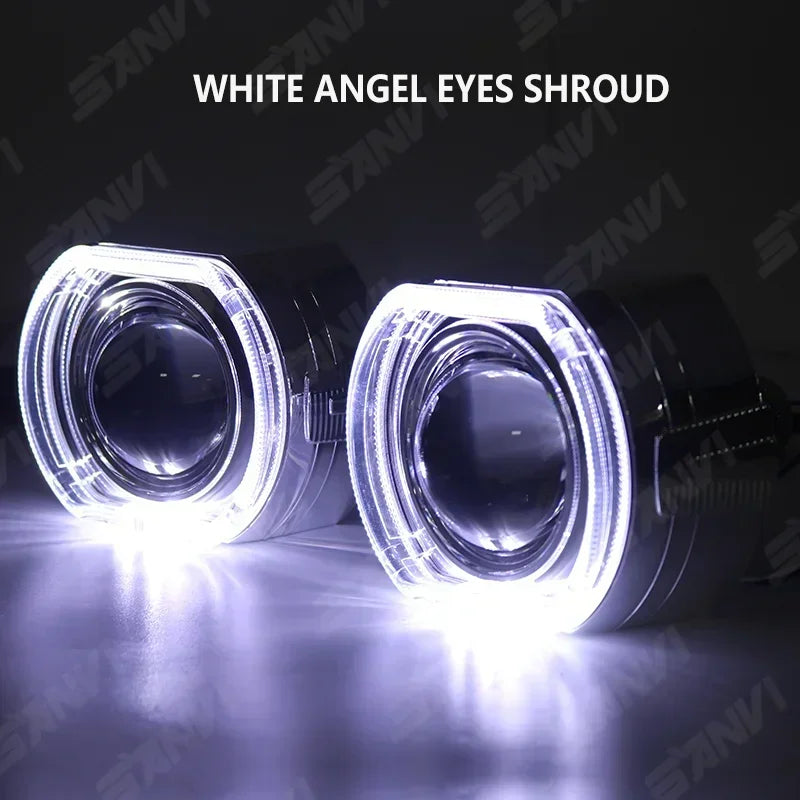SANVI 2025 New Bi Led Hyperboloid Projector Lens 100W 2.5 Inch Car Lights H7 H4 LED H1 9005 9006 Headlight Auto Accessory