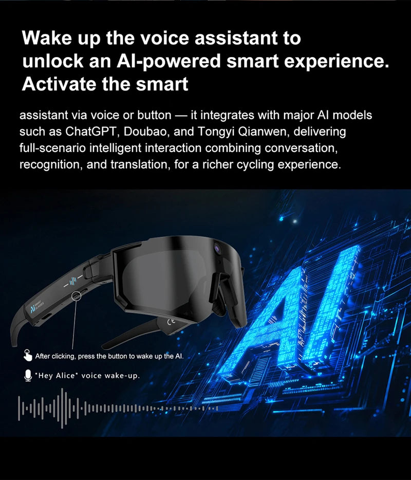 Cycling Smart Camera Glasses 800MP Photochromic Smart Glasses Bluetooth Calling Photo Video ChatGPT Music Translation