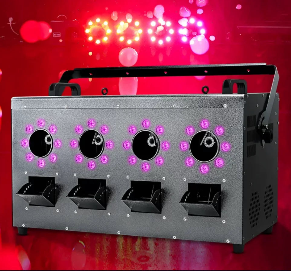 LED Dual Hole Fog Bubble Machine Stage Wedding Bar Large Bubble Blower Prop