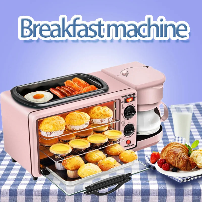 CANDIMILL Direct Factory Sale Multi-purpose Household 3 In 1 Breakfast Maker Electric Roaster Egg Tart Machine