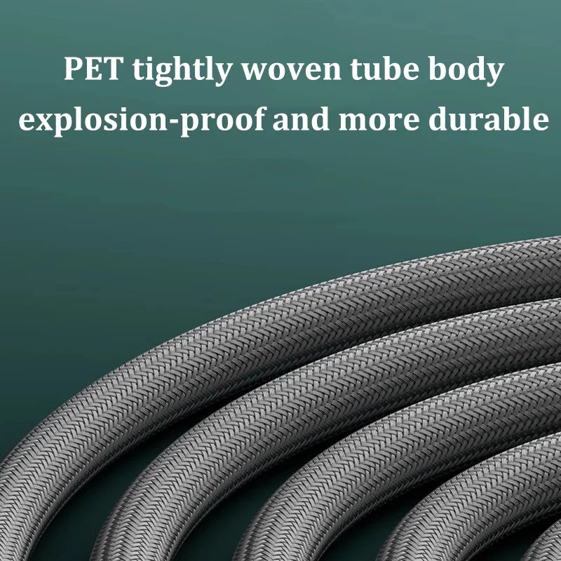 Nylon Rope Braided Shower Pipe 4 Points Universal Water Pipe Hot And Cold Shower Head Explosion-proof Connecting Pipe