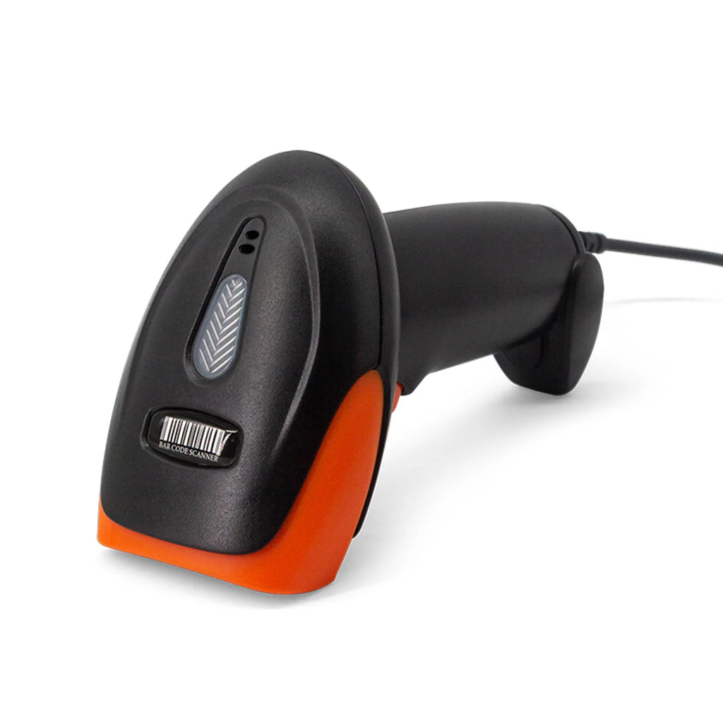 Handheld 1D Barcode Scanner USB Scanner Wired Automatic 1D Data Matrix Bar Code Reader Plug and Play Support for paper barcodes