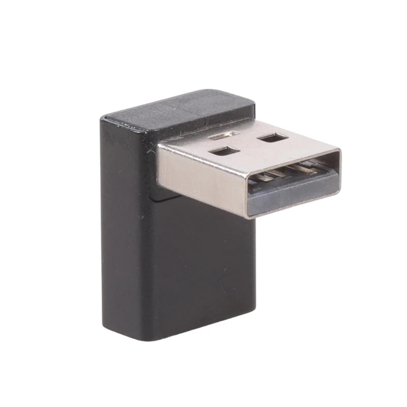 90 Degree Right Up Down Angled USB3.0 Male to Female Extension Adapter for Laptop PC USB Extension Converter XX9A