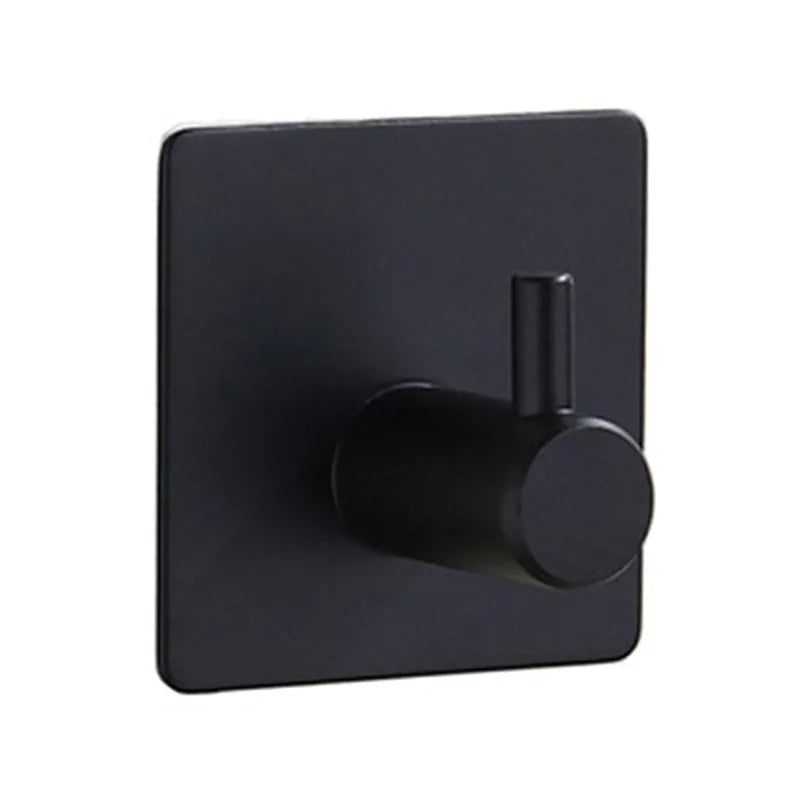 1Pcs Stainless Steel Black Silver Bathroom Hardware Set Towel Rack Toilet Paper Holder Towel Bar Hook Bathroom Accessories