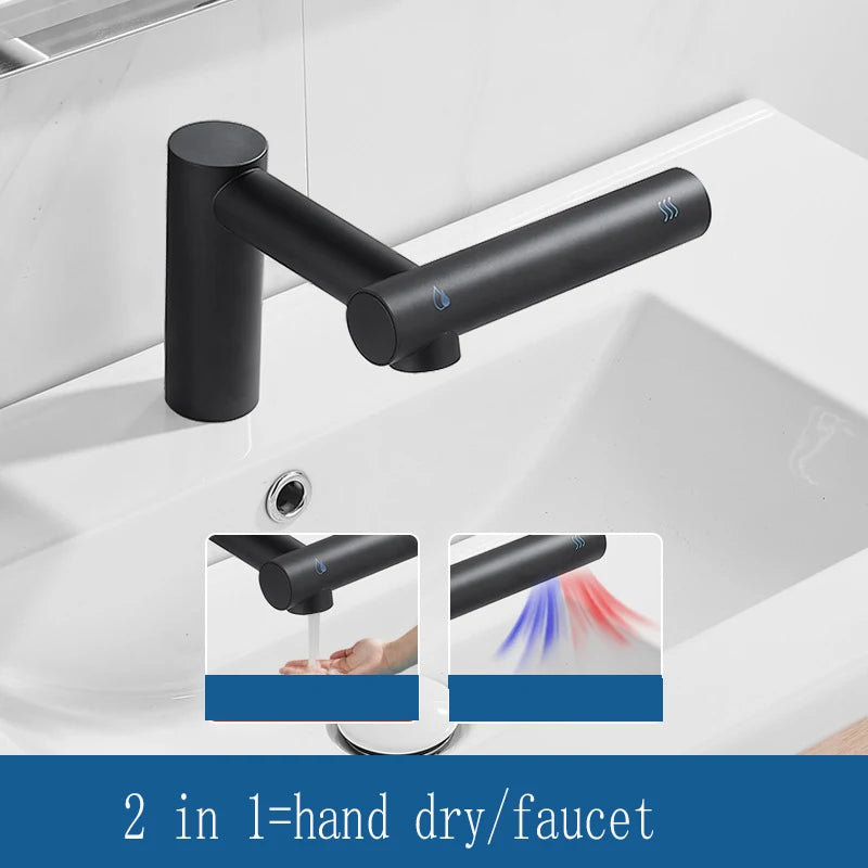 KEMAIDI Bathroom Faucets 3 in 1 Design Automatic Soap Dispenser Powerful Hand Washing Bathroom Hands Dryer Drying Machine Air