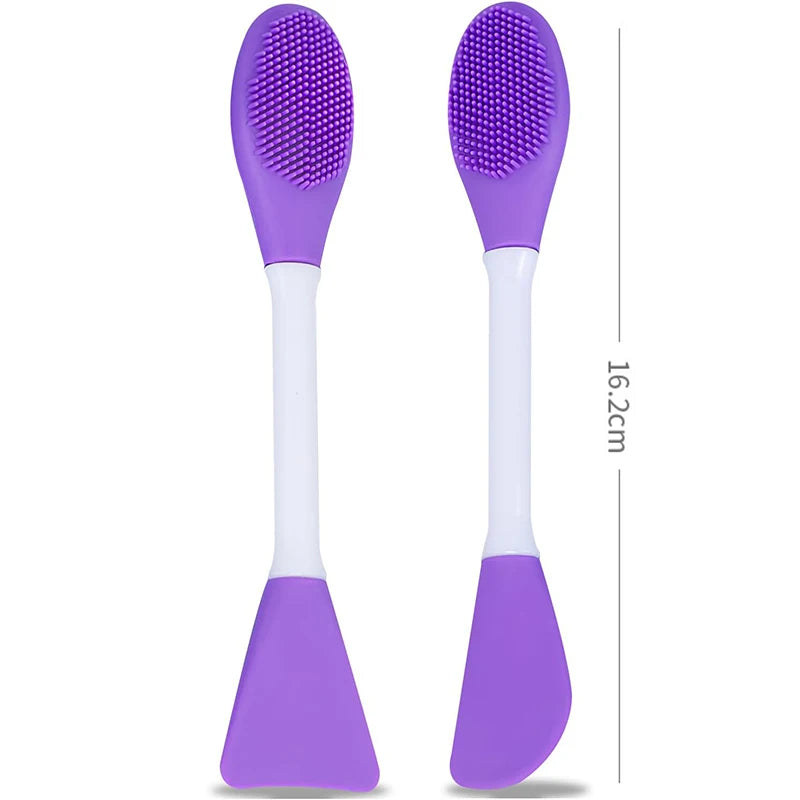 8/4/2pcs Face Brush Set Silicone Facial Mask Applicator Double-head Lotion Spatula Blackhead Face Lip Exfoliator Skin Care Tools