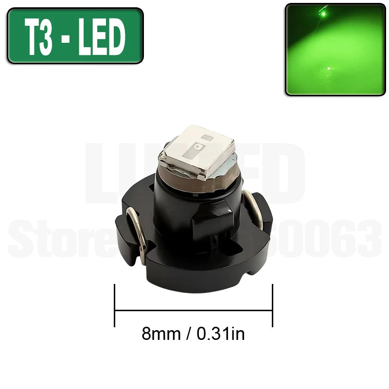 10pcs T3 T4.2 T4.7 T5 LED Car light Bulb Luces LED Para 1 LEDs 2835 5050 SMD Auto Interior Side light