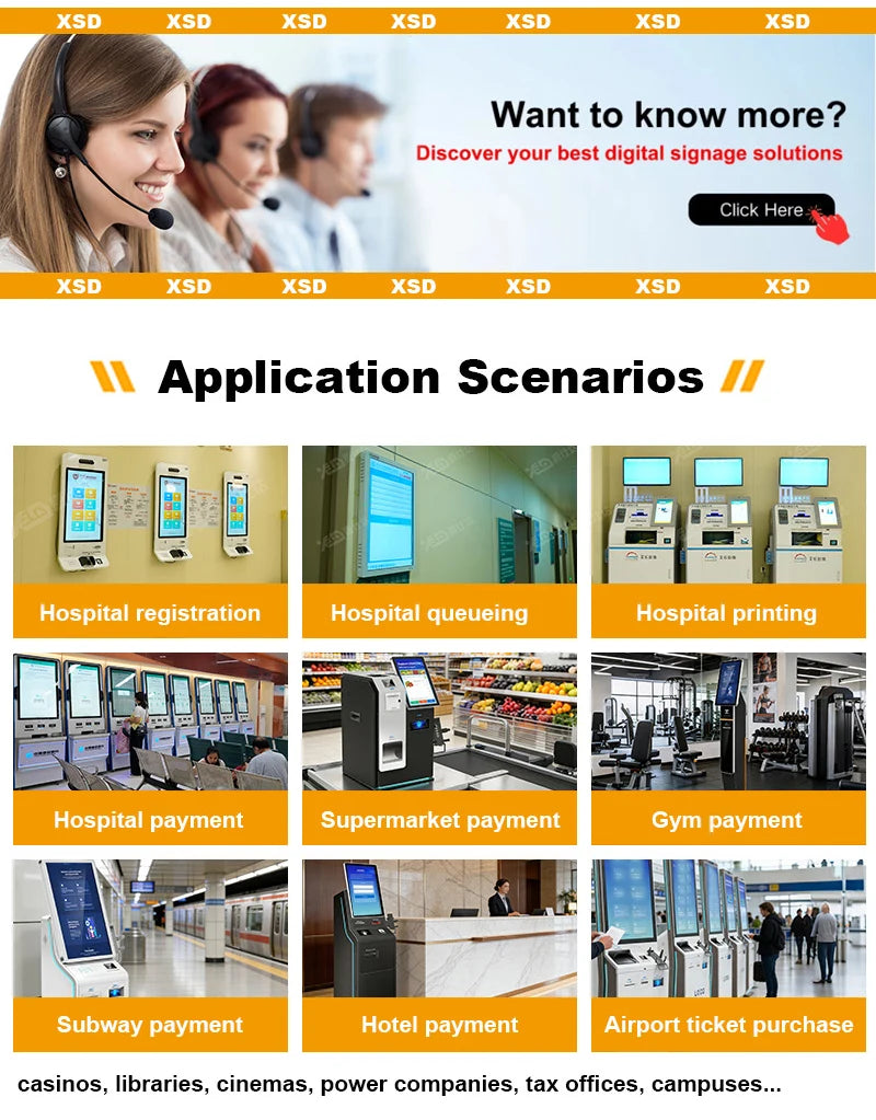 Remote Management System Digital Payment Terminal For Government Office Factory Direct Sale