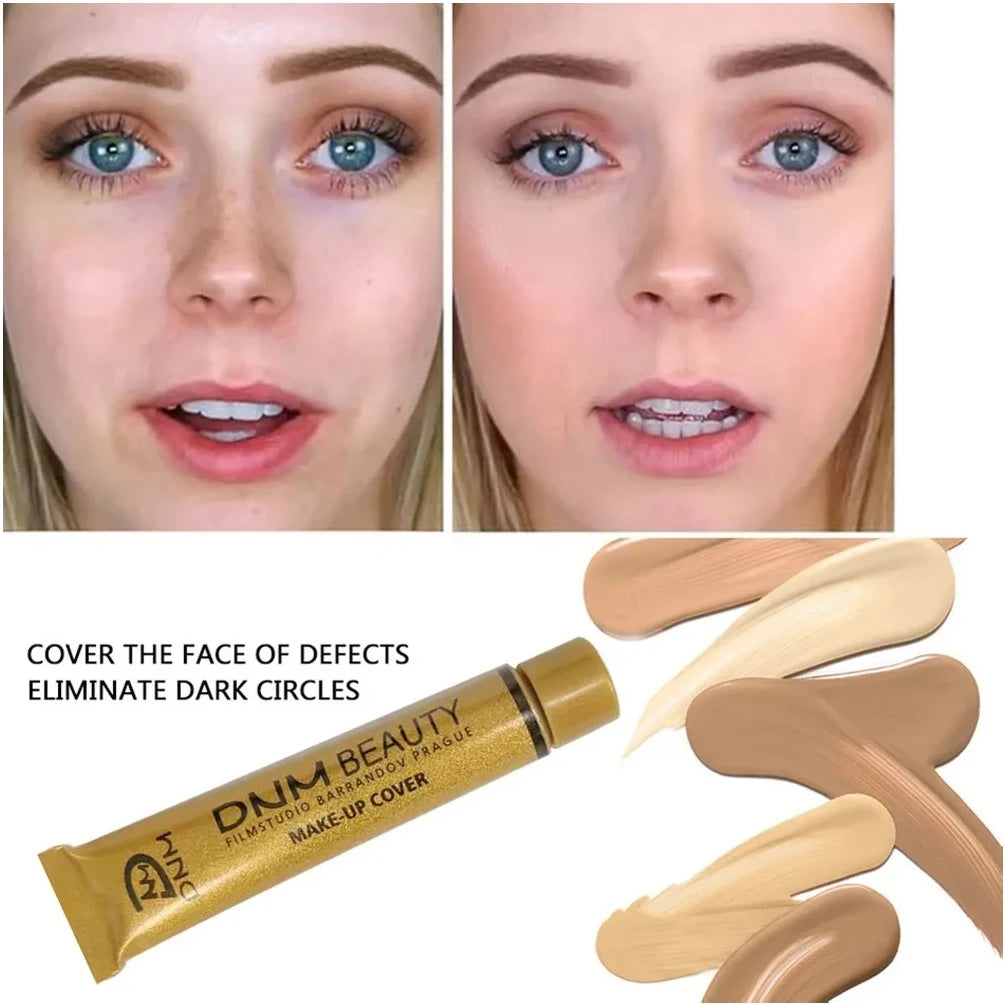DNM High Quality Covering Concealer Makeup Moisturizing Face Concealer Foundation Waterproof Lasting Concealer Covering Cream