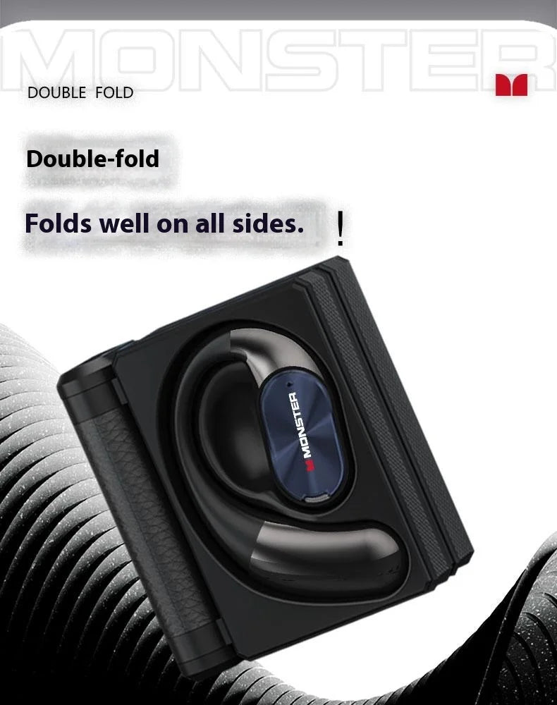 MONSTER AC530 Wireless Bluetooth Earphones Noise-Canceling Wireless Bio-Fiber Dynamic Driver Foldable Music Earphones Gift