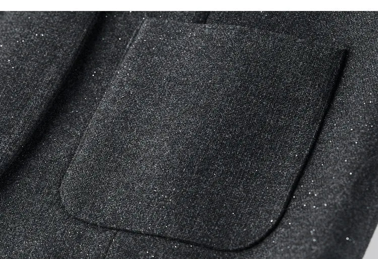 SENTUBILA Women's 2 Piece Pants Set 2026 New O Neck Waistcoat Straight Pant Winter Office Lady Wool Blend Female Suit 154ZA6093