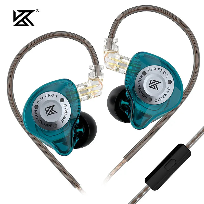 KZ EDX PRO X Wired Earphone Stereo Bass HIFI Music Sports Microphone Wired Earphone Earplug Detachable Cable ZSN PRO 2 X ZS10