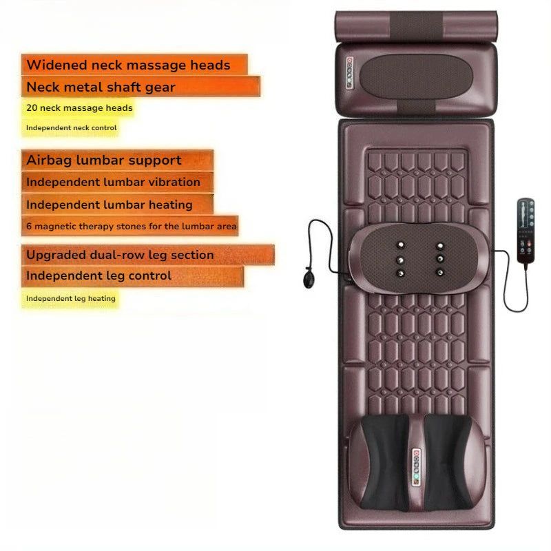 Electric Full Body Massage Mats Multifunctional High Frequency Vibration Heated Airbag Massage Cushion Relaxation Equipment