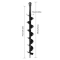 Hole Digger Drill Bit, Earth Auger Drill Bit Garden Planting Post Hole Digger 100x800mm Single Blade