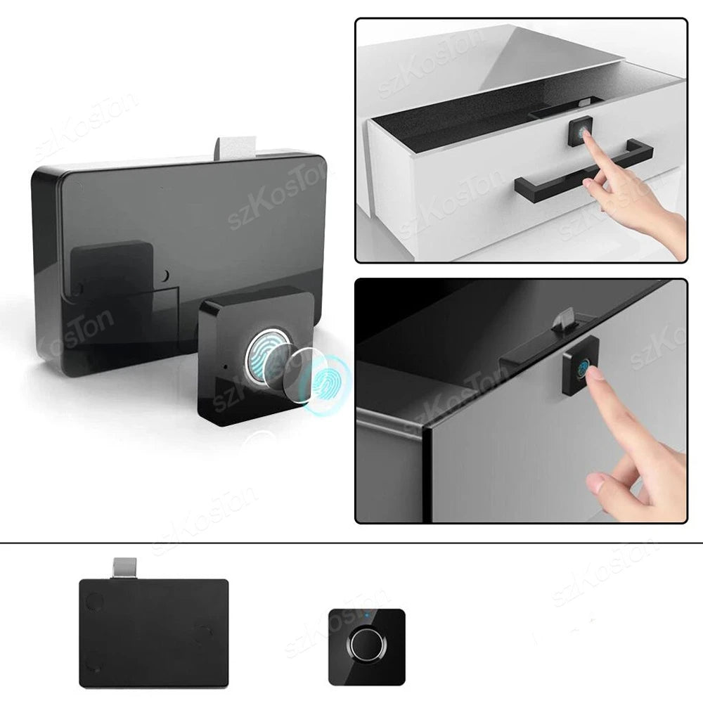 Smart Drawer Cabinet Lock Intelligent Electronic Biometric Fingerprint Locks Furniture Locker Finger Print Lock Smart Door Lock
