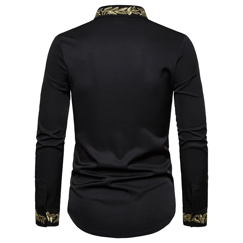 2026 Men's Summer Casual Long Sleeve Shirts Slim Fit Turn Down Collar Shirts Formal Office Business Shirts for Men Tops Big Size
