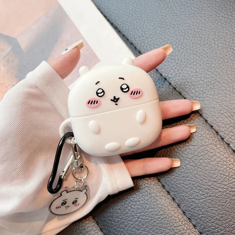 Cute Cartoon Anime Chiikawa Earphone Case For Airpods 5 1 2 3 4 Pro 2 3 Wireless Bluetooth Headset Protective Soft Slicone Cover