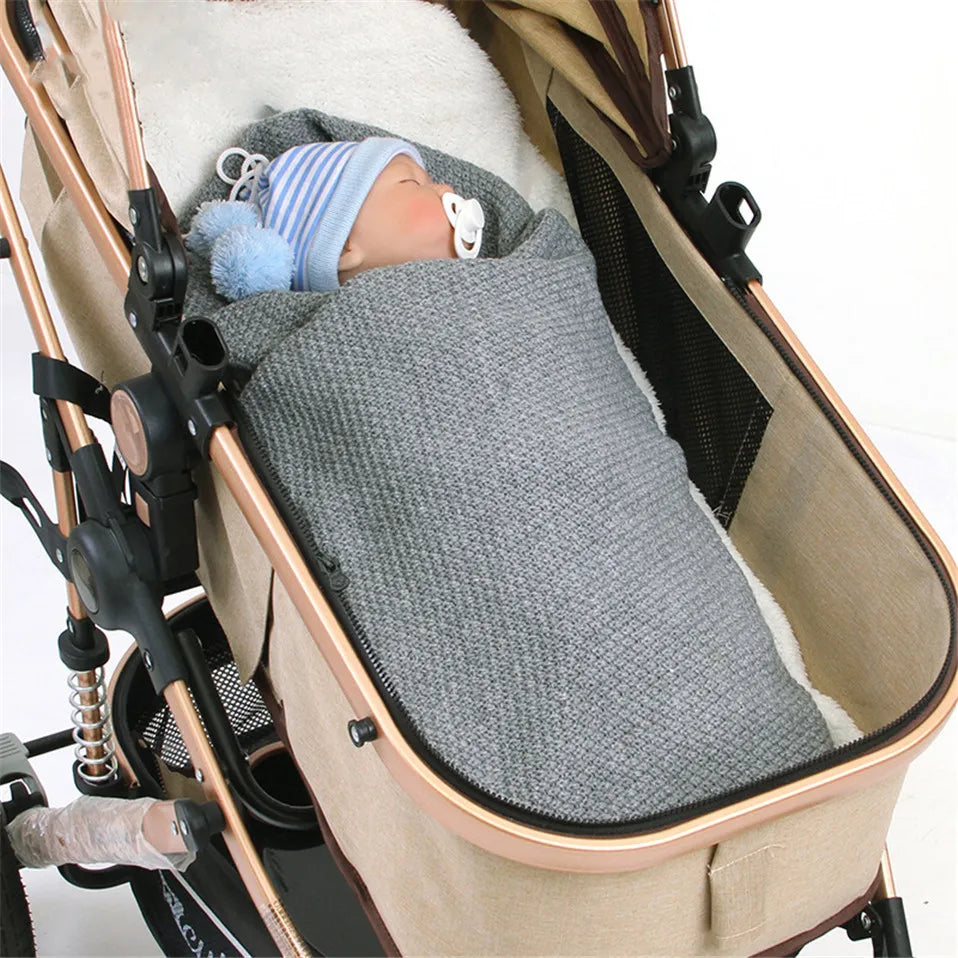 Baby Blankets Knitted Newborn Swaddle Wrap Blanket Cartoon Rabbit Toddler Photograph Props Multifunction Children Covers