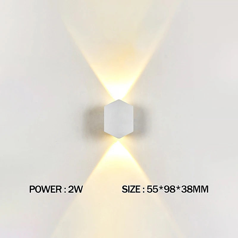 LED Wall Lamp Waterproof Outdoor Wall Light Porch/Garden/Bedroom Indoor Modern Nordic Sconce Luminaire 2 4 6W 8W 10W 12W 85-265V
