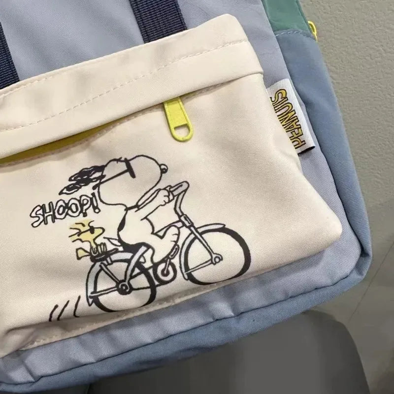 New Fashion Popular Snoopy Backpack Cartoon Back-to-school Season Student Schoolbag Travel Student Large-capacity Backpack