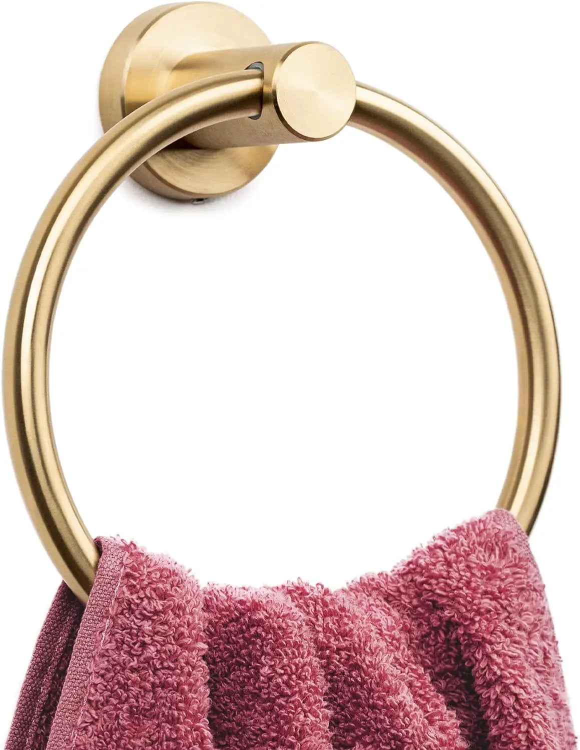 Towel Ring,Modern Hand Towel Holder for Wall,SUS304 Stainless Steel Bathroom Towel Rack, Round Bathroom Towel Hanger ,Towel Rack