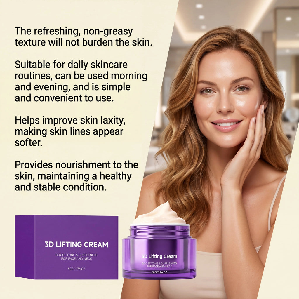 3D Lifting Cream Face Neck Anti-Aging Moisturizer Improve Wrinkles Hydrating Repair Korean Facial Treatment Probiotic Face Cream