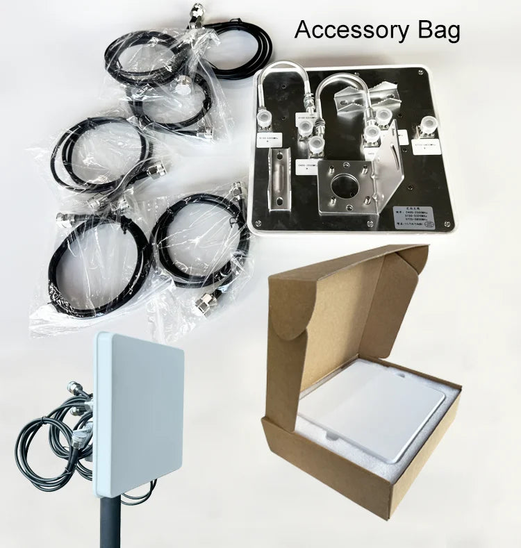 5G Tri-band Outdoor Antenna 4x4 Panel Directional High Gain 23dbi Outdoor Antenna WiFi Access Point