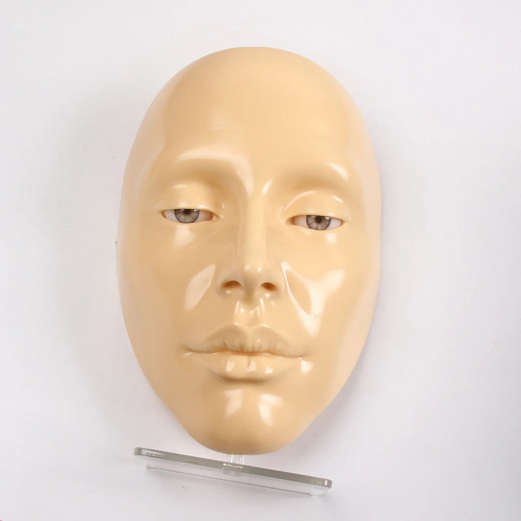 Makeup Full Face Practice Model 5D Silicone Bionic Skin Mannequin Eye eyebrow Eyelash Eyeshadow for beginner Makeup