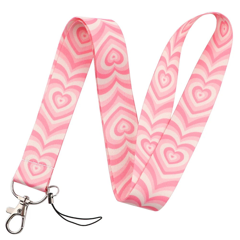 100 Designs Cute Art Lanyard for Keys Chain Badge Holder ID Credit Card Pass Hang Rope Lariat Mobile Phone Charm Accessories
