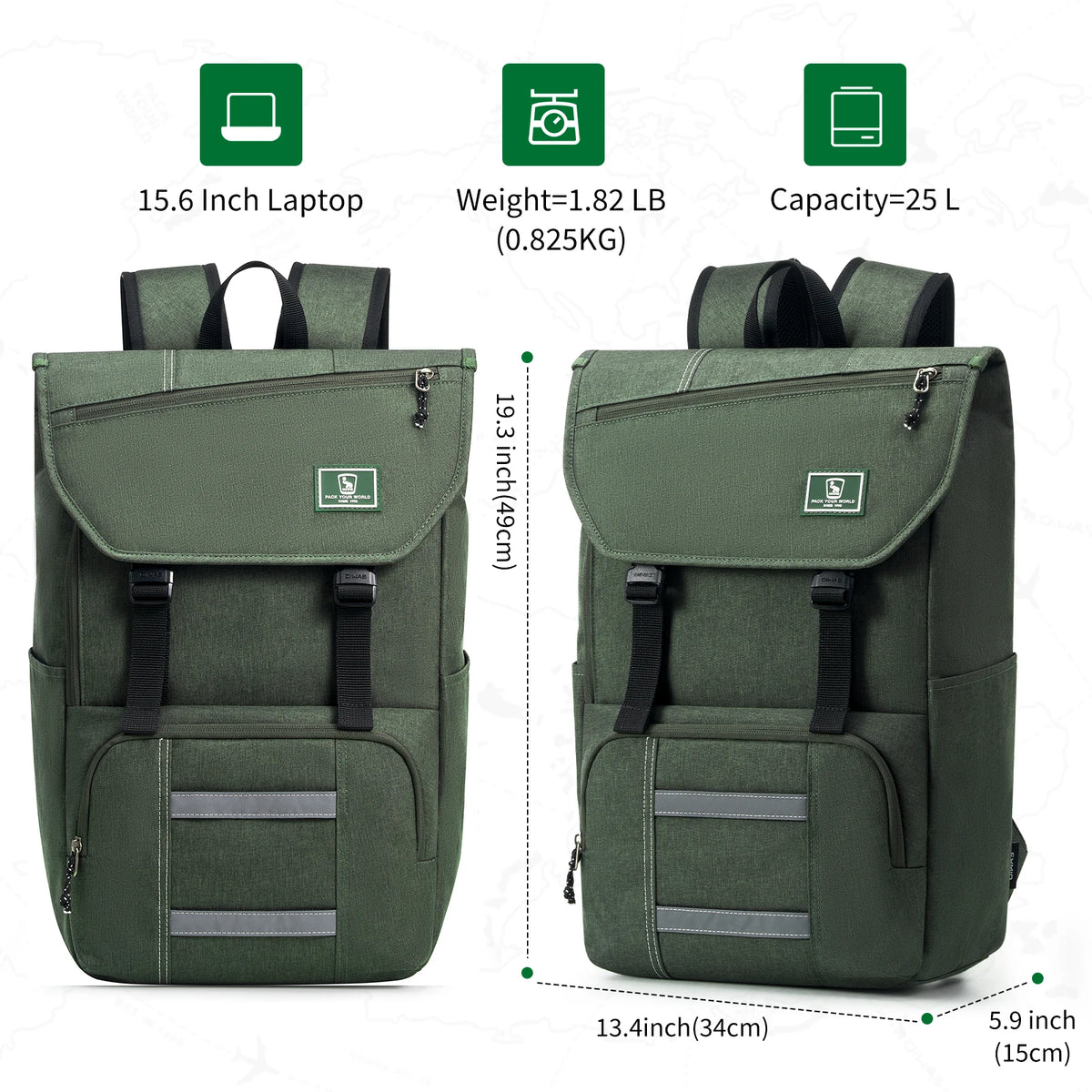 OIWAS Waterproof Backpack for Daily Travel Suitable for Everyday Outings