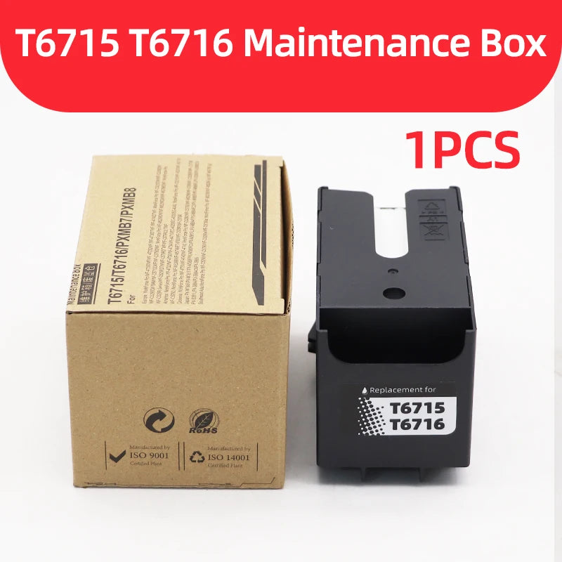 T6715 T6716 Ink Maintenance Box For Epson Workforce Pro WF-3820 WF-4820 EC-4020 WF-4830 WF-4720 WF-4834 WF-4734 WF-4730 WF-4740