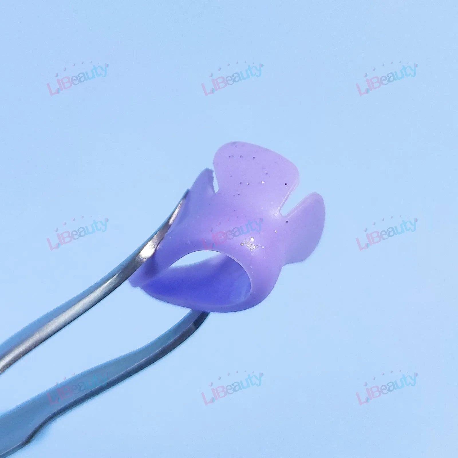 Libeauty 1 Pair Silicone Glitter Butterfly Lash Lift Shield Eyelash Perm Pads Lash Lifting 3D Eyelash Curler Accessories Tool