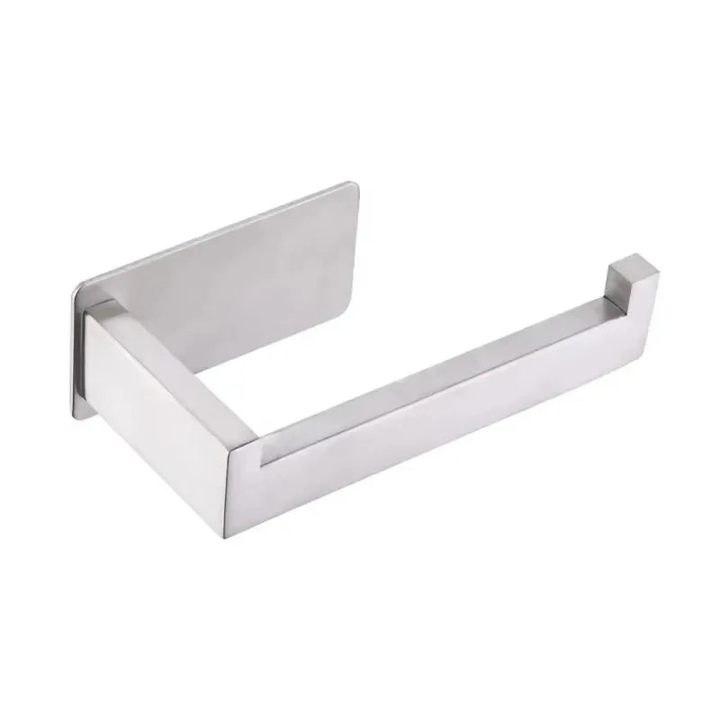 Self Adhesive Toilet Paper Holder Stainless Steel No Drill Wall Mount for Bathroom Kitchen RV Rustproof Space Saving Tools