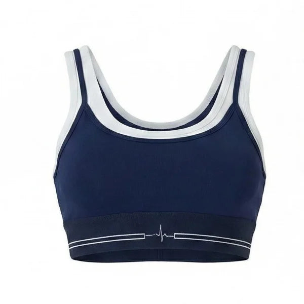 Women's Sports Bra High Support Yoga Workout Bra Wide Shoulder Straps Airbrush Better Together Bra Fitness Top Running Gym